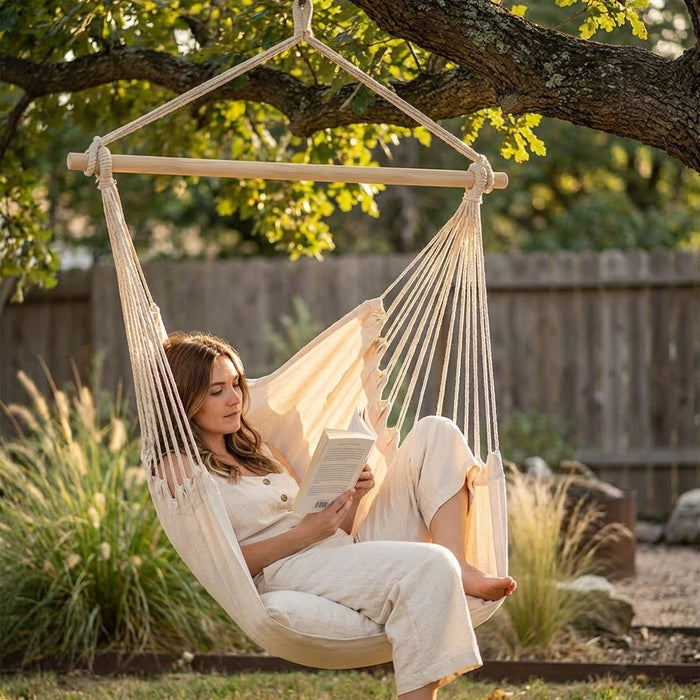 Travel Rope Hammock, Outdoor Camping Hanging Bed, Portable Garden Backyard Hammo — variant 7